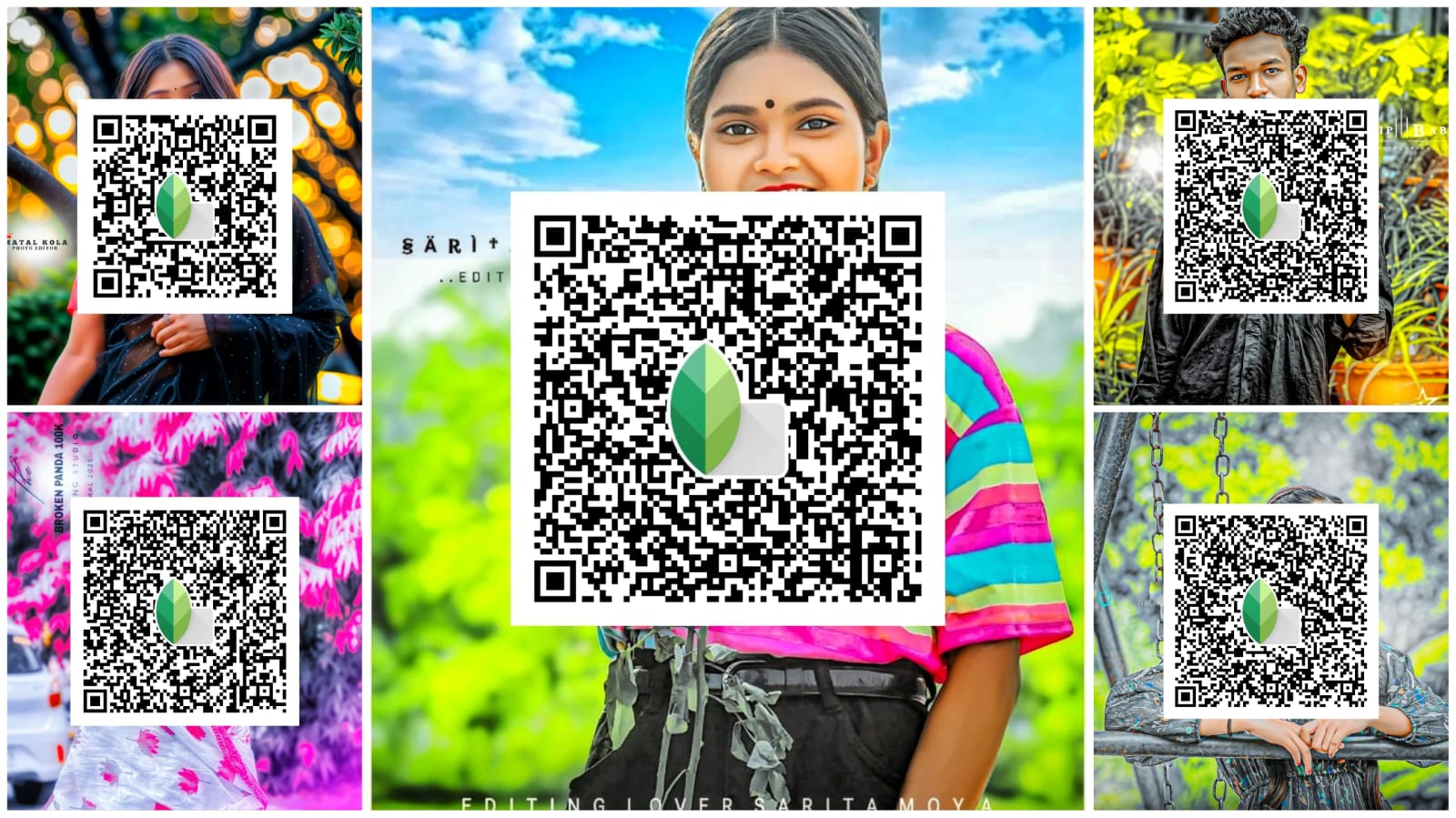Snapseed QR Codes Blur Background HD 4k