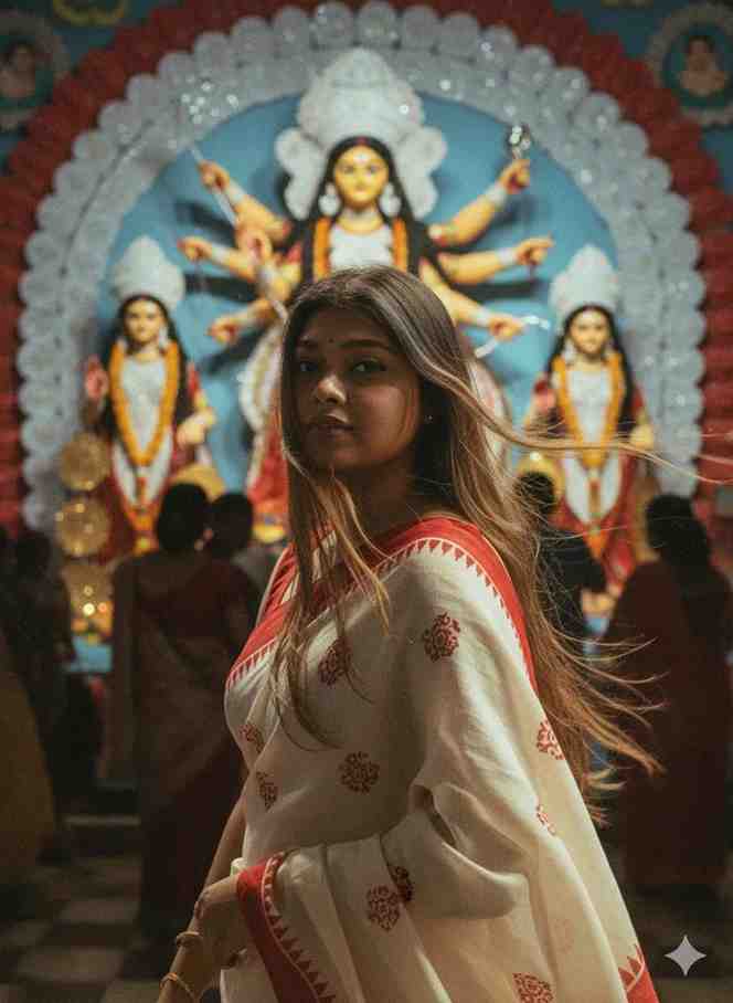 durga puja gemini photo editing
