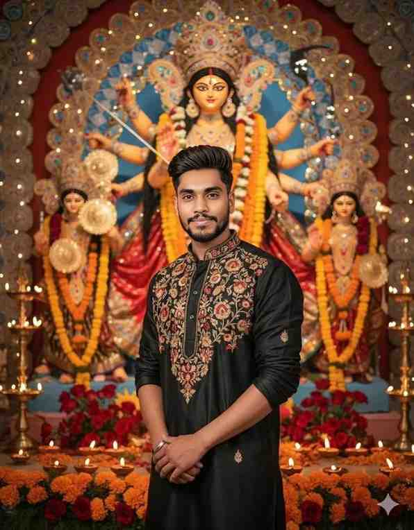 durga puja google gemini photo prompt