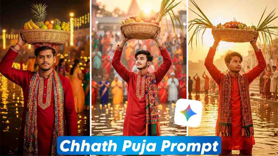 Google Gemini Chhath Puja AI Photo Editing Prompts Boys