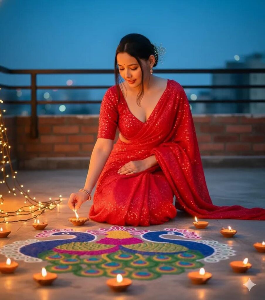 Diwali AI Photo Editing for Girls