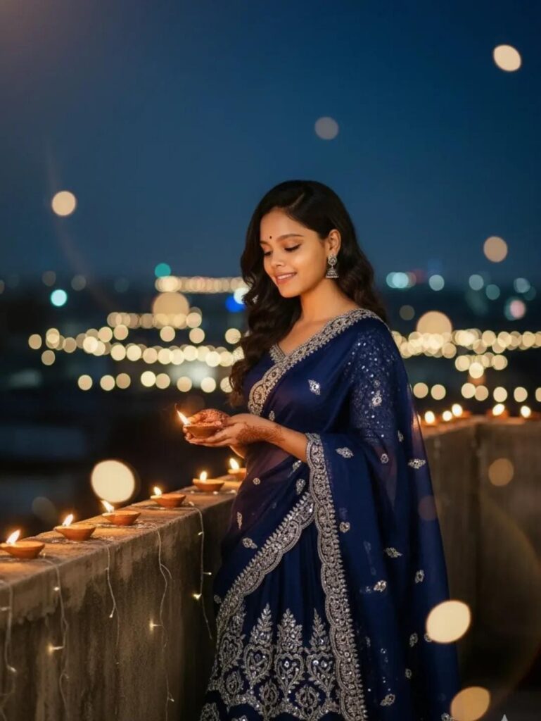 Diwali AI Photo Editing for Girls