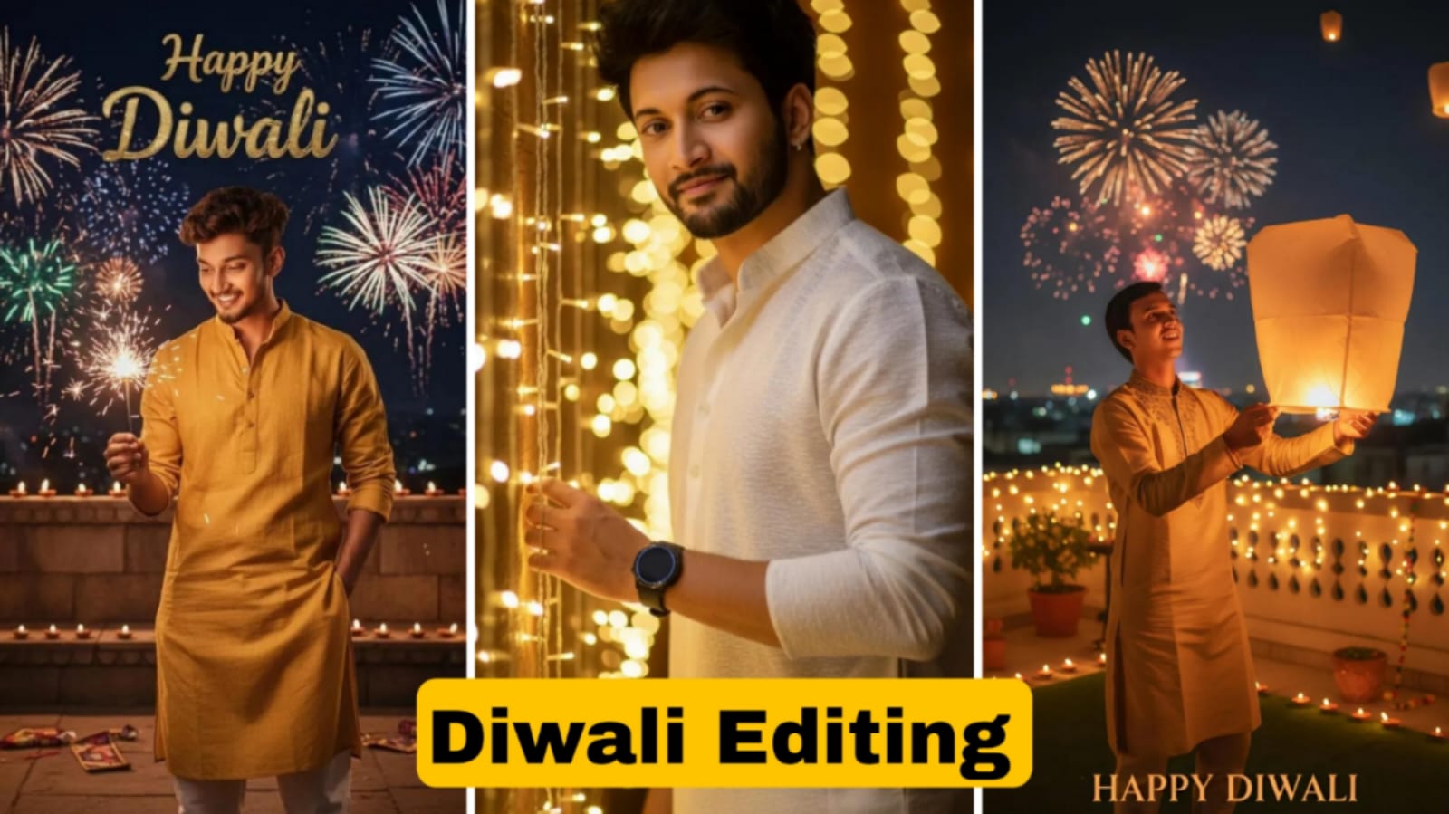 Diwali AI Photo Editing for Boys