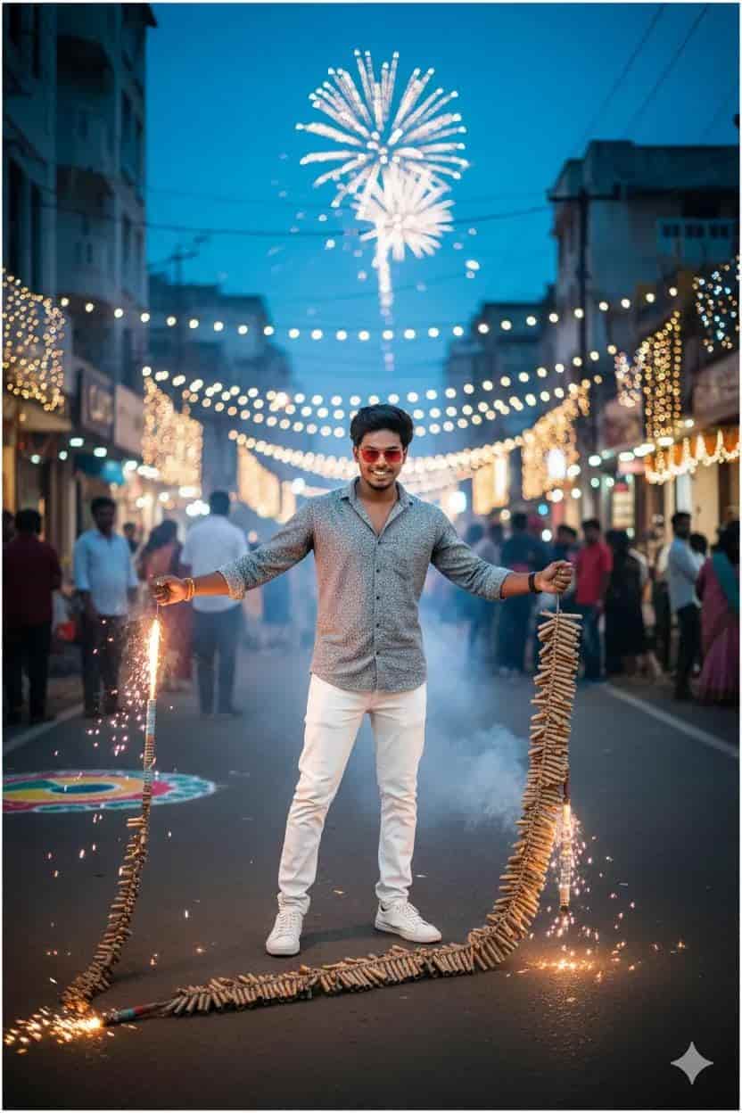 diwali photo editing gemini prompt