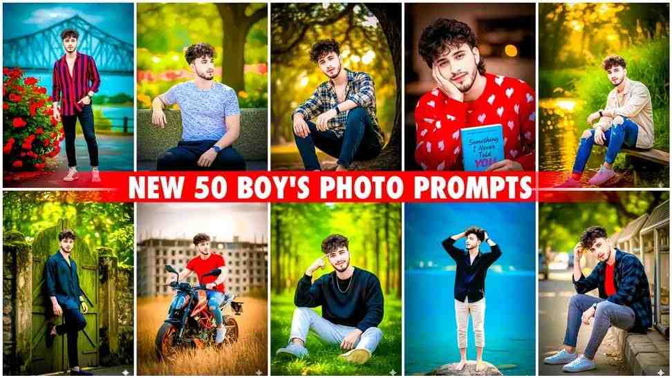 gemini ai photo prompt copy paste trending boy