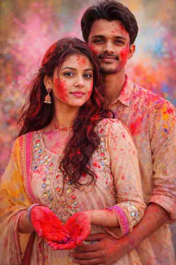 gemini ai holi photo editing prompts couple