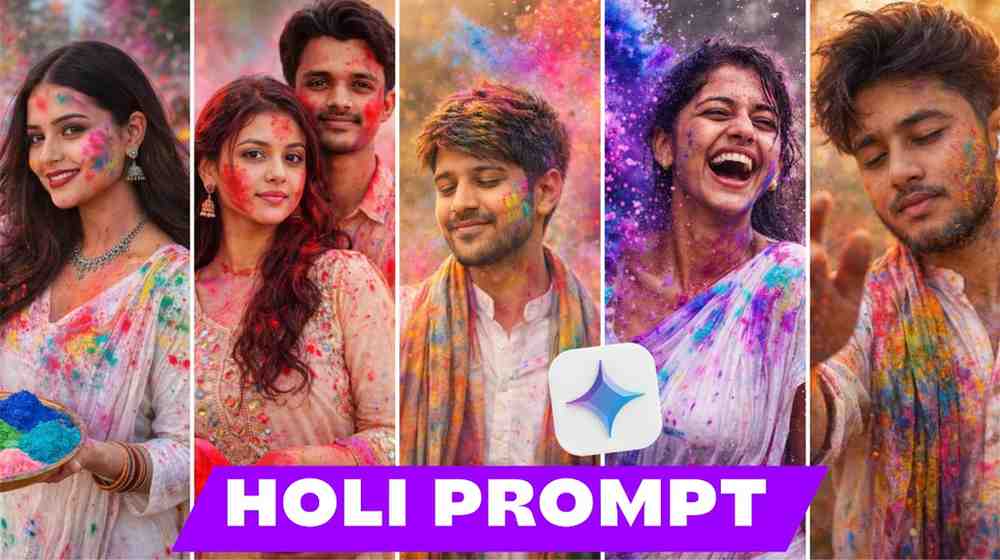 happy holi google gemini photo editing