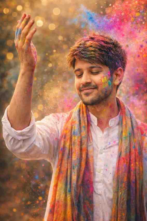 holi google gemini photo editing prompt