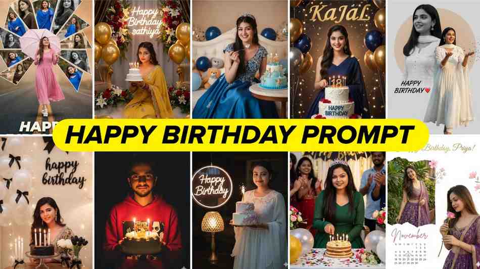 Happy Birthday Photo Editing Prompt Google Gemini
