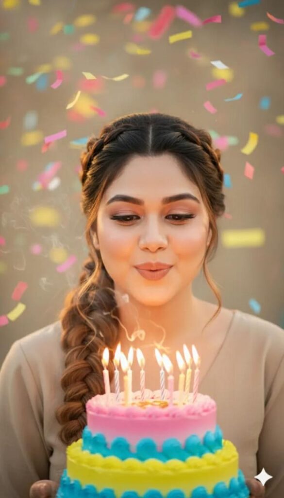 gemini birthday photo editing prompt girl