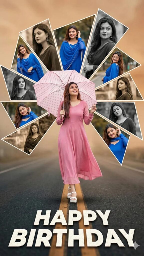 happy birthday photo editing prompts girl