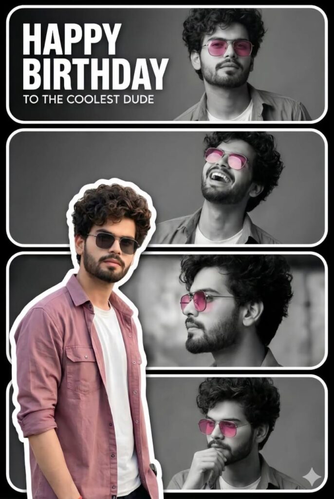 trending happy birthday photo editing prompt