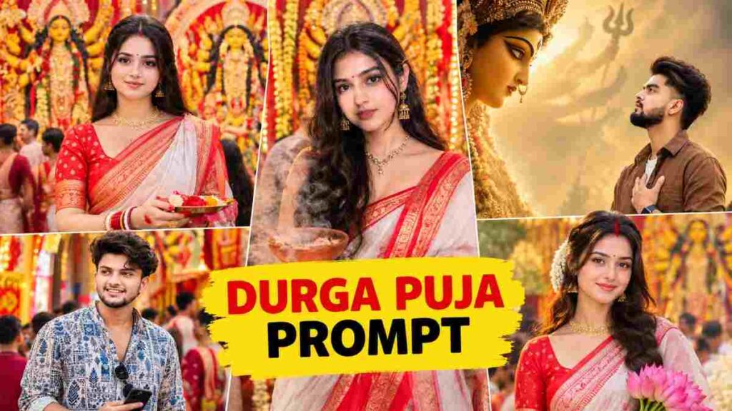 Durga Puja Viral AI Photo Editing Prompt for Girls and Boys
